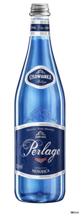 Woda CISOWIANKA 0.7l Perlage gazowana szkło karton 12 szt