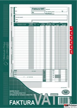 141-1E Faktura A4 brutto peł.N! MICHALCZYK I PROKOP