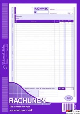 231-1 Rachunek A4 dla zw.z VAT MICHALCZYK I PROKOP