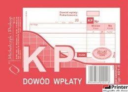 401-5 KP Dowód Wpłaty A6 80 kartek MICHALCZYK I PROKOP