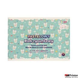 Blok rysunkowy A4 14k 100g pastelowy LENKA STRIGO SPA037