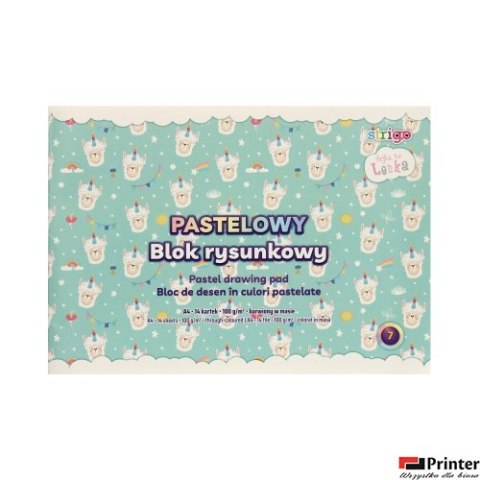Blok rysunkowy A4 14k 100g pastelowy LENKA STRIGO SPA037 Blok rysunkowy A4 14k 100g pastelowy LENKA STRIGO SPA037