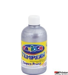 Farba tempera 500 ml, srebrna CARIOCA 170-2216