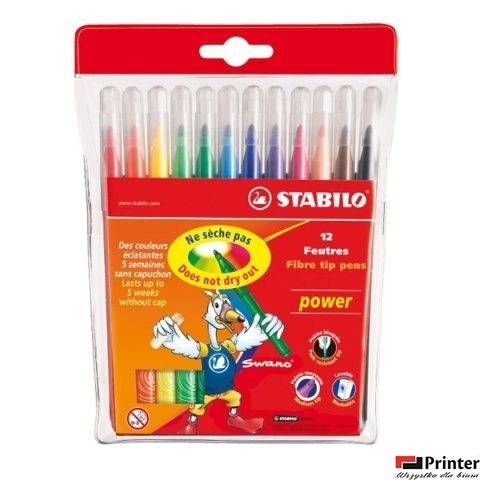 Flamastry 280/12-02/01 STABILO POWER . 2mm Flamastry 280/12-02/01 STABILO POWER . 2mm