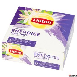 Herbata LIPTON EARL GREY (100 kopert fol.) czarna