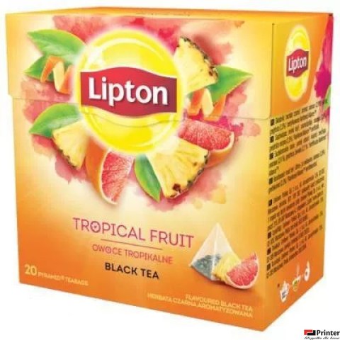Herbata_LIPTON PIRAMID TROPICAL FRUIT owoce tropikalne 20t Herbata_LIPTON PIRAMID TROPICAL FRUIT owoce tropikalne 20t