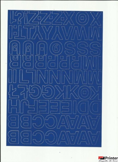 LITERY samop.2.5cm(8) czerwone ARTDRUK (X) LITERY samop.2.5cm(8) czerwone ARTDRUK (X)