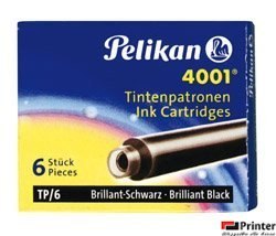 Naboje do piór, krótkie niebiesko-czarne 301184 Pelikan