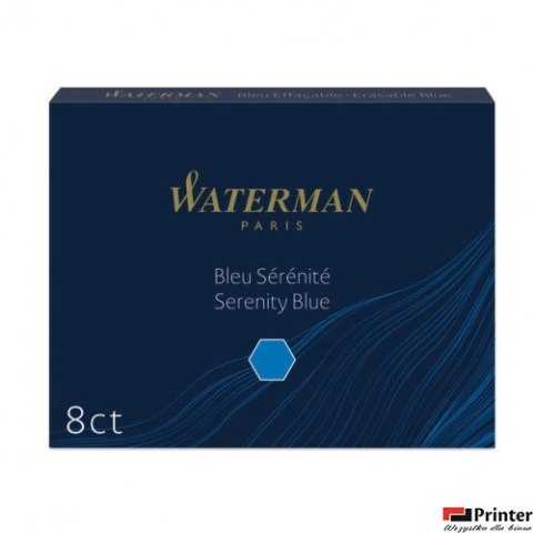 Naboje standard WATERMAN (8szt.) niebieski floryda, S0110860 Naboje standard WATERMAN (8szt.) niebieski floryda, S0110860