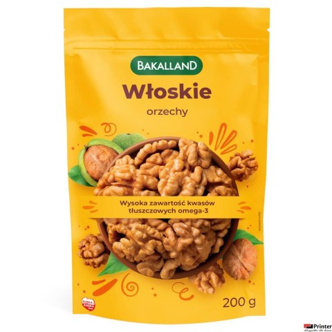 Orzechy włoskie 200g BAKALLAND Orzechy włoskie 200g BAKALLAND