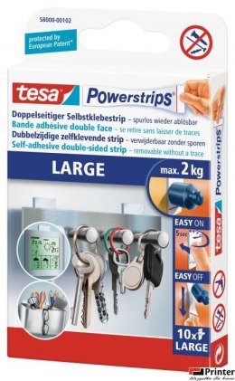 Plastry samoprzylepne TESA POWERSTRIPS duże kpl 10sztuk 58000-00132-01