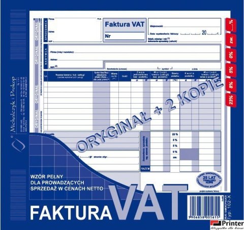 102-XE/N Fak.VAT 2/3 A4(peł or +2kop)MICHALCZYK I PROKOP 102-XE/N Fak.VAT 2/3 A4(peł or +2kop)MICHALCZYK I PROKOP