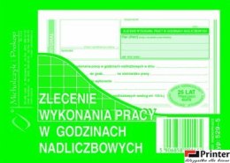 529-5 Zlecenie wyk.prac w godz nadliczbow.MICHALCZYK I PROKOP