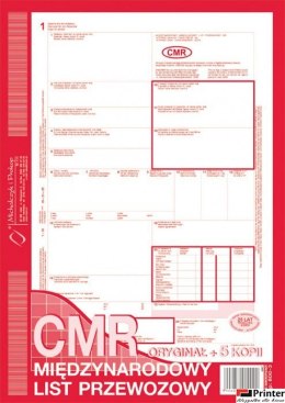 800-3 CMR A4 78kartek 1+5 międzynarodowy list przewozowy MICHALCZYK