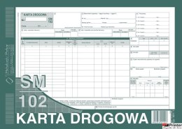 801-1 Karta drogowa SM/102 (samochód ciężarowy) A4 offset MICHALCZYK