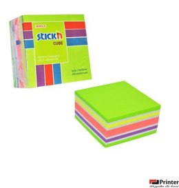 Bloczek STICKN 76x76mm 400k mix zielony/żółty/różowy 21537