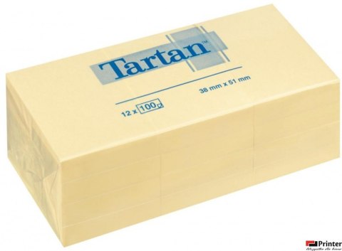Bloczek TARTAN żółte 38x51 (12) 05138 3M POST-IT Bloczek TARTAN żółte 38x51 (12) 05138 3M POST-IT