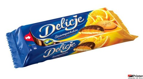 Ciastka DELICJE Szampańskie pomarańcza 147g Ciastka DELICJE Szampańskie pomarańcza 147g