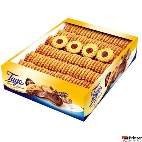 Ciastka Słoneczniki TAGO kruche z nadzieniem wiśniowym 2kg luz Ciastka Słoneczniki TAGO kruche z nadzieniem wiśniowym 2kg luz