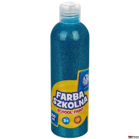 Farba szkolna Astra 250 ml - brokatowa turkusowa, 301217040 Farba szkolna Astra 250 ml - brokatowa turkusowa, 301217040