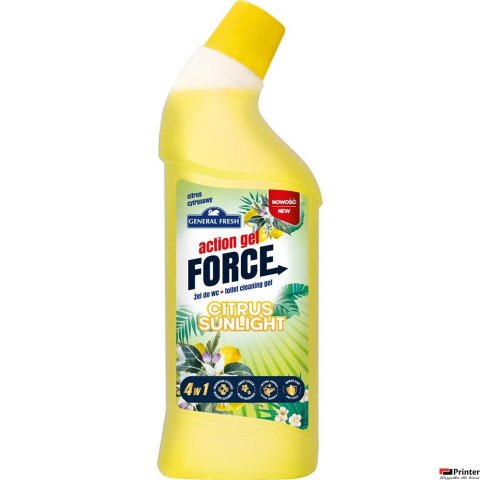 General Fresh Żel do WC ACTION FORCE Cytryna1000 ml