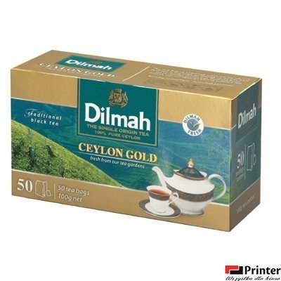 Herbata DILMAH CEYLON GOLD czarna 50t*2g Herbata DILMAH CEYLON GOLD czarna 50t*2g