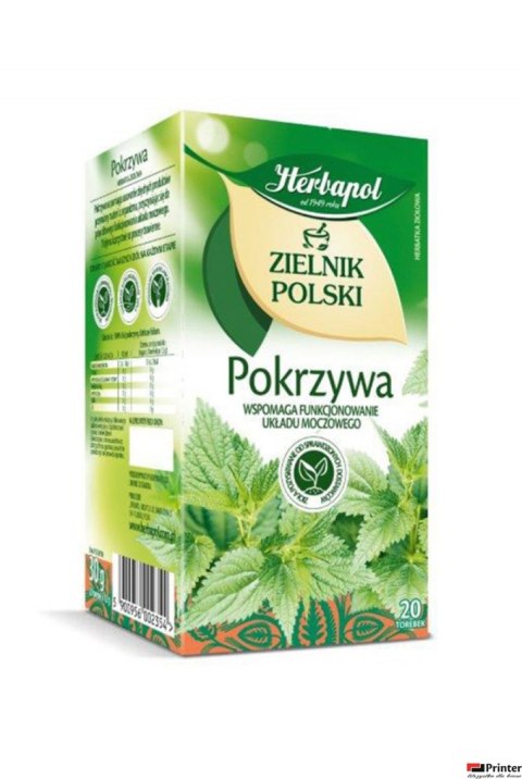 Herbata HERBAPOL ZIELNIK POLSKI Pokrzywa (20 torebek) Herbata HERBAPOL ZIELNIK POLSKI Pokrzywa (20 torebek)