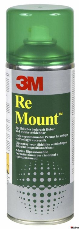 Klej w sprayu 3M Remount (UK9473), do repozycjonowania, 400ml