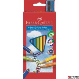 Kredki trójkątne FABER-CASTELL Junior Grip 10 kolorów 116510 FC