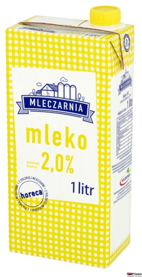 Mleko MLECZARNIA UHT 2% 1l Mleko MLECZARNIA UHT 2% 1l