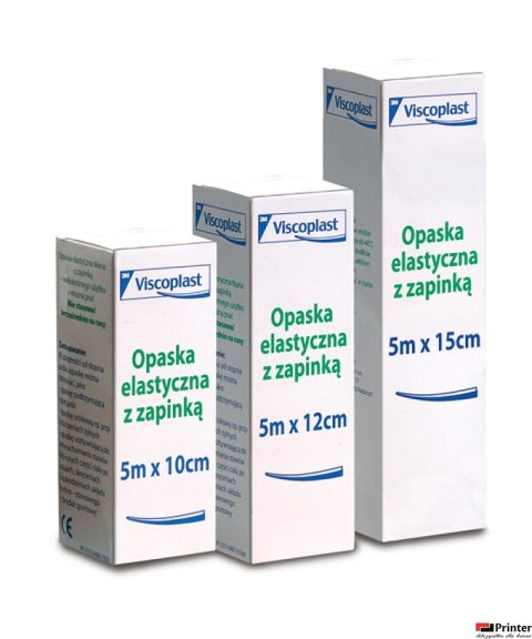 Opaska elastyczna z zapinką VISCOPLAST, 8cmx5m Opaska elastyczna z zapinką VISCOPLAST, 8cmx5m