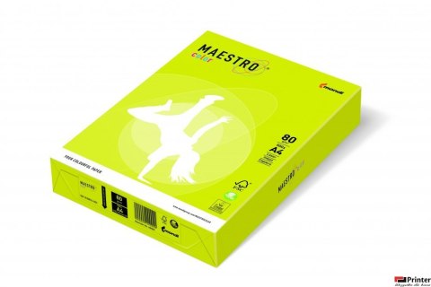 Papier xero MAESTRO COLOR A4 80g NEOGB neonowy odcień żółty Papier xero MAESTRO COLOR A4 80g NEOGB neonowy odcień żółty
