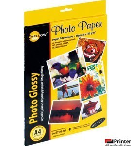 Papier fotograficzny błyszczący 4G170, 180 g/m, A4 20 arkuszy YELLOW ONE 150-1373