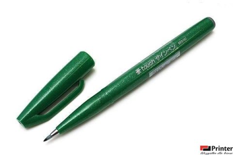Pisak pędzelkowy do kaligrafii zielony SES15-D PENTEL Pisak pędzelkowy do kaligrafii zielony SES15-D PENTEL