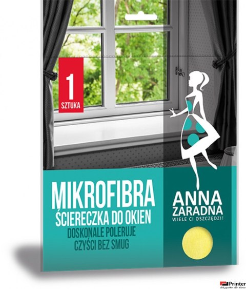 Ściereczka z mikrofibry do okien ANNA ZARADNA PS-2602 Ściereczka z mikrofibry do okien ANNA ZARADNA PS-2602