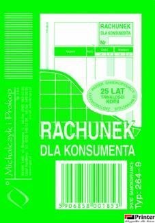 264-9 Rachunek MICHALCZYK&PROKOP A7 80 kartek 264-9 Rachunek MICHALCZYK&PROKOP A7 80 kartek