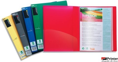Album ofertowy SUPERIOR, 20 kieszeni czerwony DCF142-B PENTEL Album ofertowy SUPERIOR, 20 kieszeni czerwony DCF142-B PENTEL