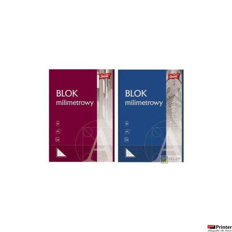 Blok milimetrowy A4 20k KRESKA 447 Blok milimetrowy A4 20k KRESKA 447