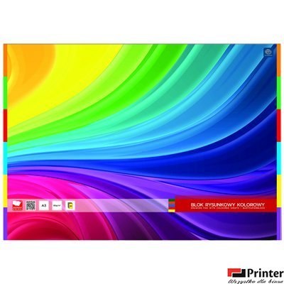 Blok rysunkowy kolorowy A3 20 80g INTERDRUK Blok rysunkowy kolorowy A3 20 80g INTERDRUK