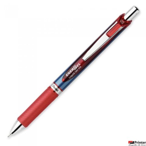 Cienkopis kulkowy 0,5mm czerwony BLN75-B PENTEL