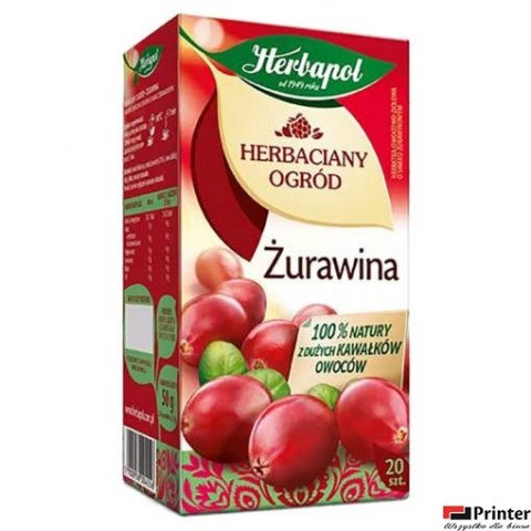 Herbata HERBAPOL HERBACIANY OGRÓD Żurawina (20 saszetek) Herbata HERBAPOL HERBACIANY OGRÓD Żurawina (20 saszetek)