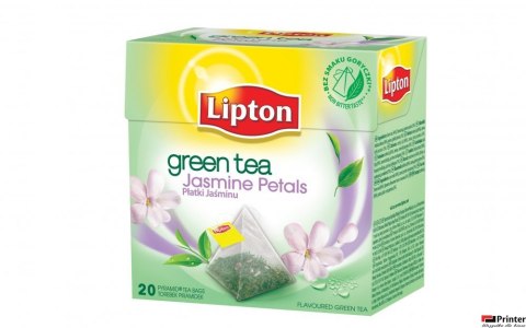 Herbata LIPTON PIRAMID GREEN TEA JAŚMIN 20t zielona