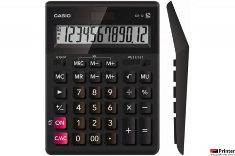 Kalkulator CASIO GR12 12 pozycyjny Kalkulator CASIO GR12 12 pozycyjny