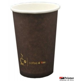 Kubek papierowy 250ml z nadrukiem COFFEE 4 YOU (100szt.) 46569