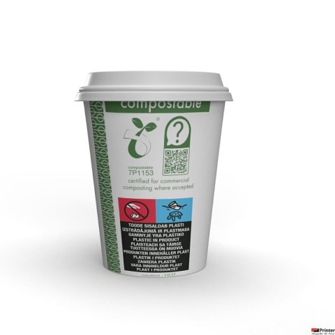 Kubki papierowe Green Leaf 250 ml op 50 szt. LV-8-GR Kubki papierowe Green Leaf 250 ml op 50 szt. LV-8-GR