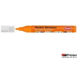 Marker akrylowy, fibrowa końcówka okrągła 2-5mm, pomarańczowy TO-402 Toma