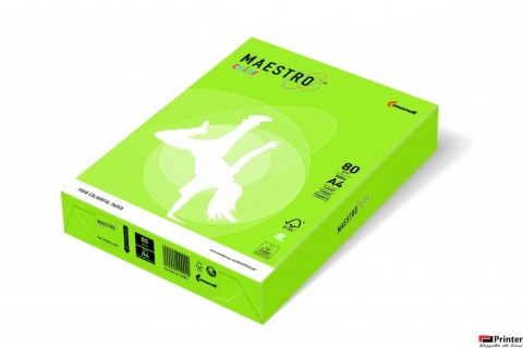 Papier xero MAESTRO COLOR A4 80g LG46 zieleń limonki Papier xero MAESTRO COLOR A4 80g LG46 zieleń limonki