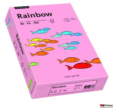 Papier xero kolorowy RAINBOW różowy R55 88042541 Papier xero kolorowy RAINBOW różowy R55 88042541