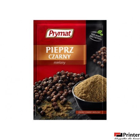 Pieprz czarny mielony PRYMAT 20g Pieprz czarny mielony PRYMAT 20g