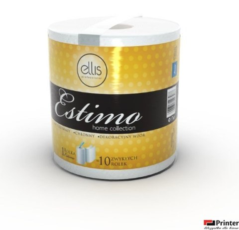 Ręcznik w roli ELLIS Estimo 100m 2 warstwy celuloza 500 listków 3087 Ręcznik w roli ELLIS Estimo 100m 2 warstwy celuloza 500 listków 3087